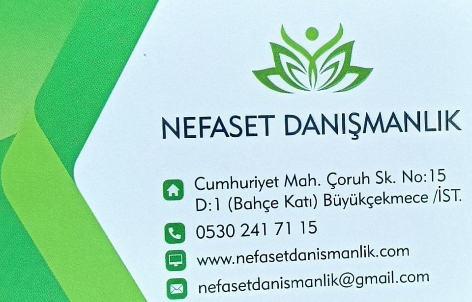 Danışmanlık hizmetleri için yukarıdaki iletişim numaraları ile randevu oluşturunuz